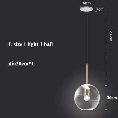 ChandeliersDecor.com-Pendant Lights-Glass Ball Pendant Lights: Exquisite Illumination Options