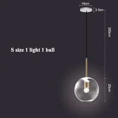 ChandeliersDecor.com-Pendant Lights-Glass Ball Pendant Lights: Exquisite Illumination Options