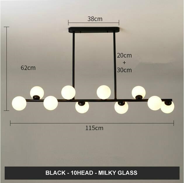 ChandeliersDecor.com-Kitchen Island-Glass Balls Chandelier: Find Exquisite Lighting Fixtures