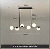 ChandeliersDecor.com-Kitchen Island-Glass Balls Chandelier: Find Exquisite Lighting Fixtures