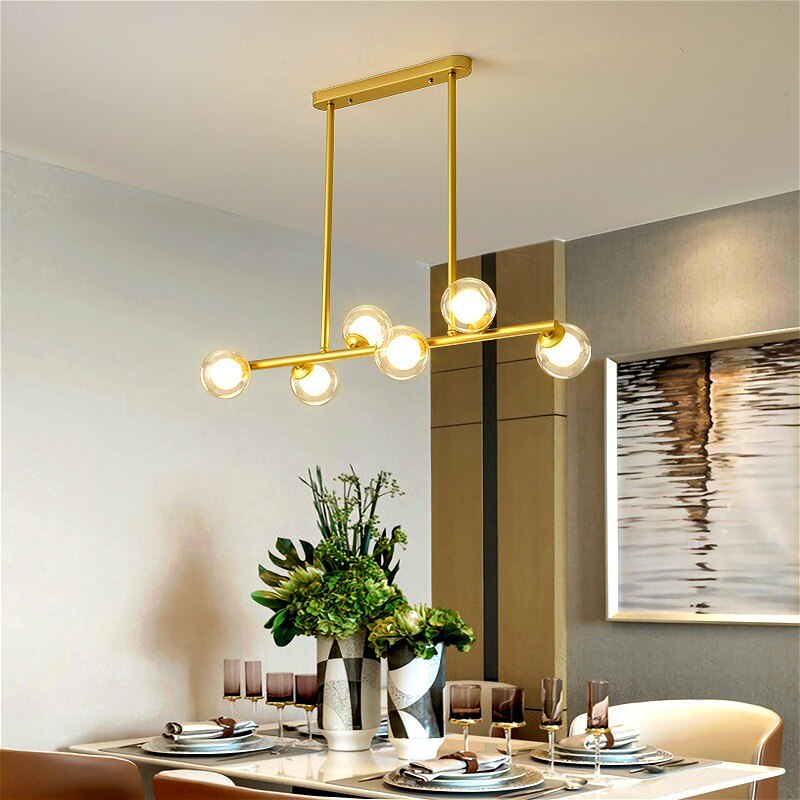 ChandeliersDecor.com-Kitchen Island-Glass Balls Chandelier: Find Exquisite Lighting Fixtures
