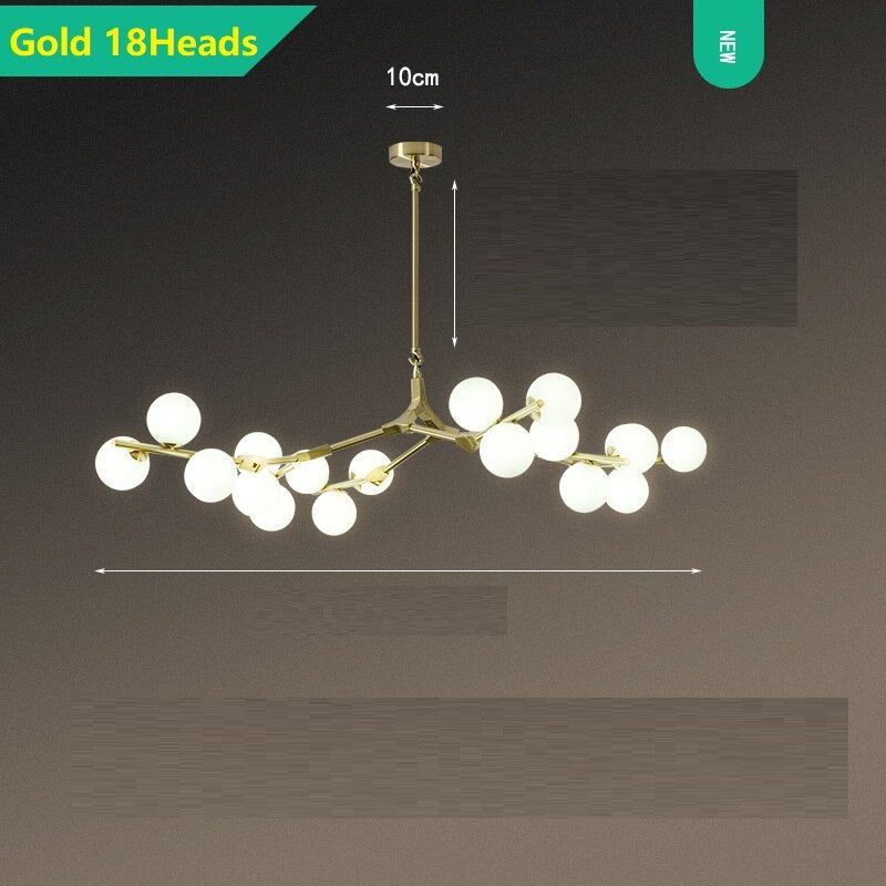 ChandeliersDecor.com-Chandeliers-Glass Balls Chandelier - Handcrafted Beauty and Elegance