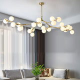 ChandeliersDecor.com-Chandeliers-Glass Balls Chandelier - Handcrafted Beauty and Elegance