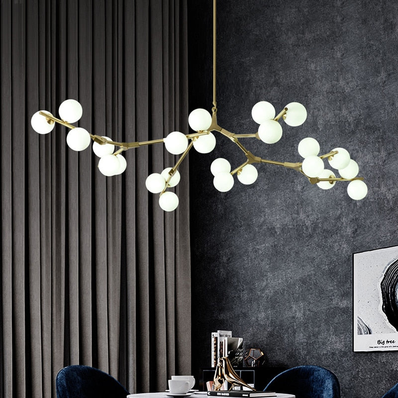 ChandeliersDecor.com-Chandeliers-Glass Balls Chandelier - Handcrafted Beauty and Elegance