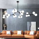 ChandeliersDecor.com-Chandeliers-Glass Balls Chandelier - Handcrafted Beauty and Elegance