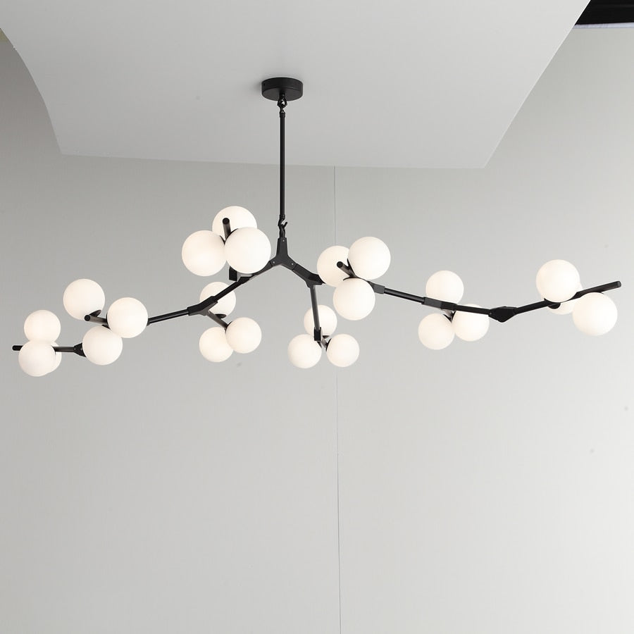 ChandeliersDecor.com-Chandeliers-Glass Balls Chandelier - Handcrafted Beauty and Elegance