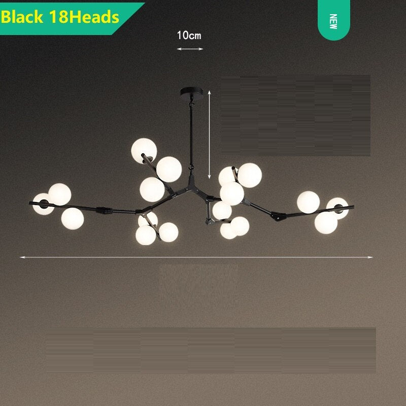 ChandeliersDecor.com-Chandeliers-Glass Balls Chandelier - Handcrafted Beauty and Elegance