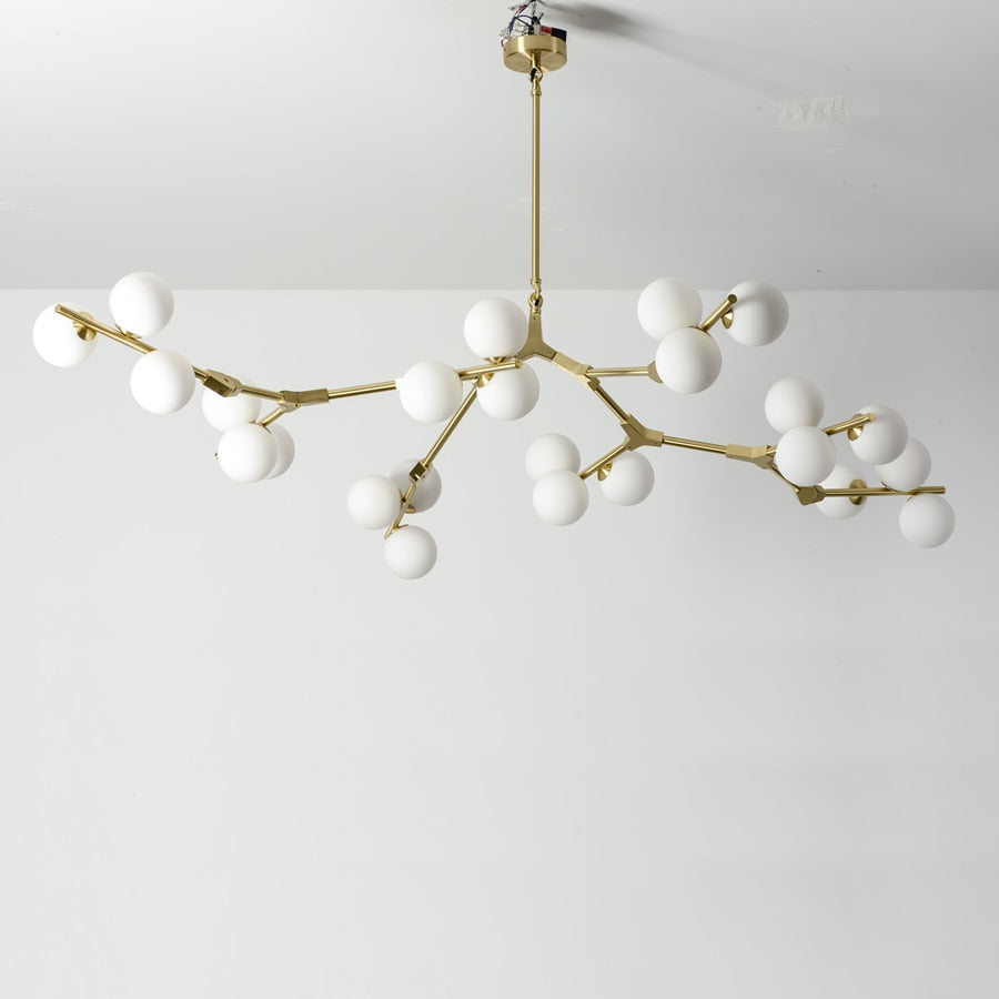 ChandeliersDecor.com-Chandeliers-Glass Balls Chandelier - Handcrafted Beauty and Elegance