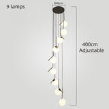ChandeliersDecor.com-Staircase Chandelier-Glass Balls Chandelier - Stylish Lighting Fixtures
