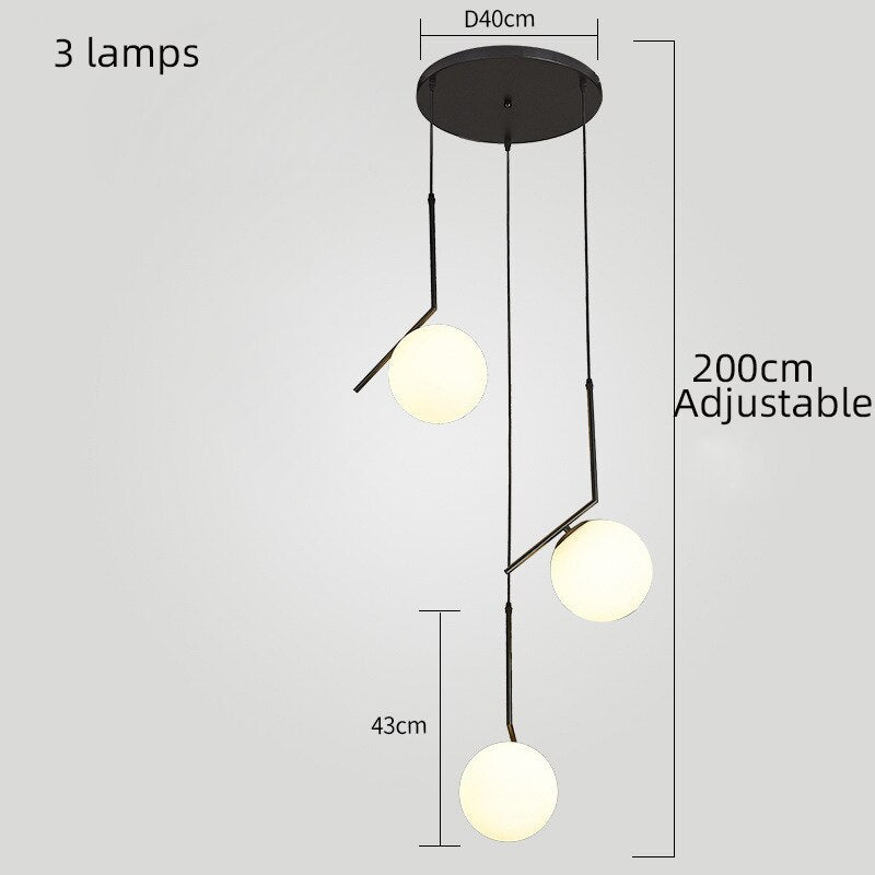 ChandeliersDecor.com-Staircase Chandelier-Glass Balls Chandelier - Stylish Lighting Fixtures