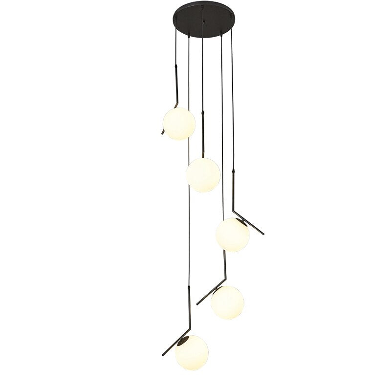 ChandeliersDecor.com-Staircase Chandelier-Glass Balls Chandelier - Stylish Lighting Fixtures