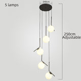 ChandeliersDecor.com-Staircase Chandelier-Glass Balls Chandelier - Stylish Lighting Fixtures