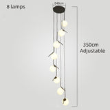 ChandeliersDecor.com-Staircase Chandelier-Glass Balls Chandelier - Stylish Lighting Fixtures