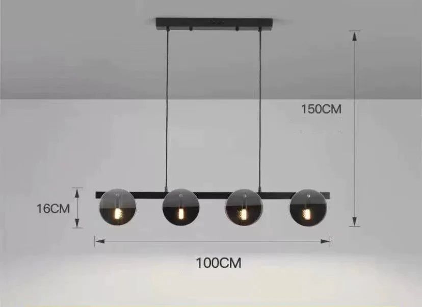 ChandeliersDecor.com-Ceiling Chandelier-Glass Chambers LED Chandelier - Modern Elegance in Every Detail