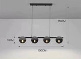 ChandeliersDecor.com-Ceiling Chandelier-Glass Chambers LED Chandelier - Modern Elegance in Every Detail