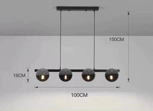 ChandeliersDecor.com-Ceiling Chandelier-Glass Chambers LED Chandelier - Modern Elegance in Every Detail