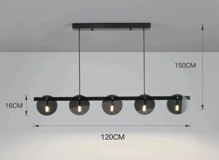 ChandeliersDecor.com-Ceiling Chandelier-Glass Chambers LED Chandelier - Modern Elegance in Every Detail