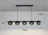 ChandeliersDecor.com-Ceiling Chandelier-Glass Chambers LED Chandelier - Modern Elegance in Every Detail