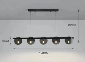 ChandeliersDecor.com-Ceiling Chandelier-Glass Chambers LED Chandelier - Modern Elegance in Every Detail