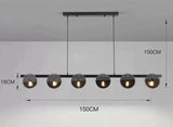 ChandeliersDecor.com-Ceiling Chandelier-Glass Chambers LED Chandelier - Modern Elegance in Every Detail