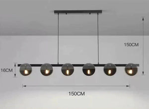 ChandeliersDecor.com-Ceiling Chandelier-Glass Chambers LED Chandelier - Modern Elegance in Every Detail