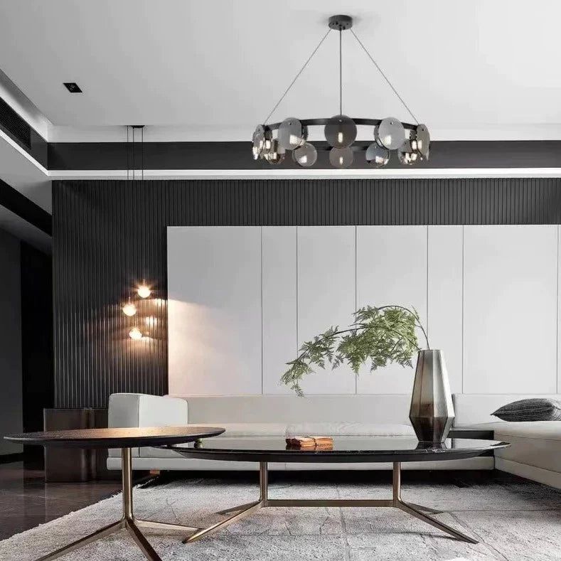 ChandeliersDecor.com-Ceiling Chandelier-Glass Chambers LED Chandelier - Modern Elegance in Every Detail