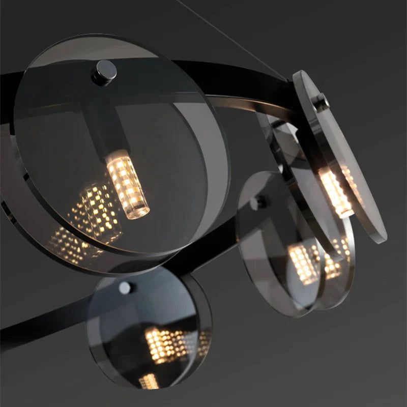 ChandeliersDecor.com-Ceiling Chandelier-Glass Chambers LED Chandelier - Modern Elegance in Every Detail