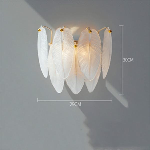 Glass Feather Chandelier: Elegant Lighting Fixture-ChandeliersDecor.com