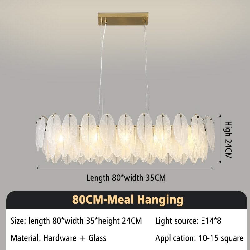 Glass Feather Chandelier: Elegant Lighting Fixture-ChandeliersDecor.com