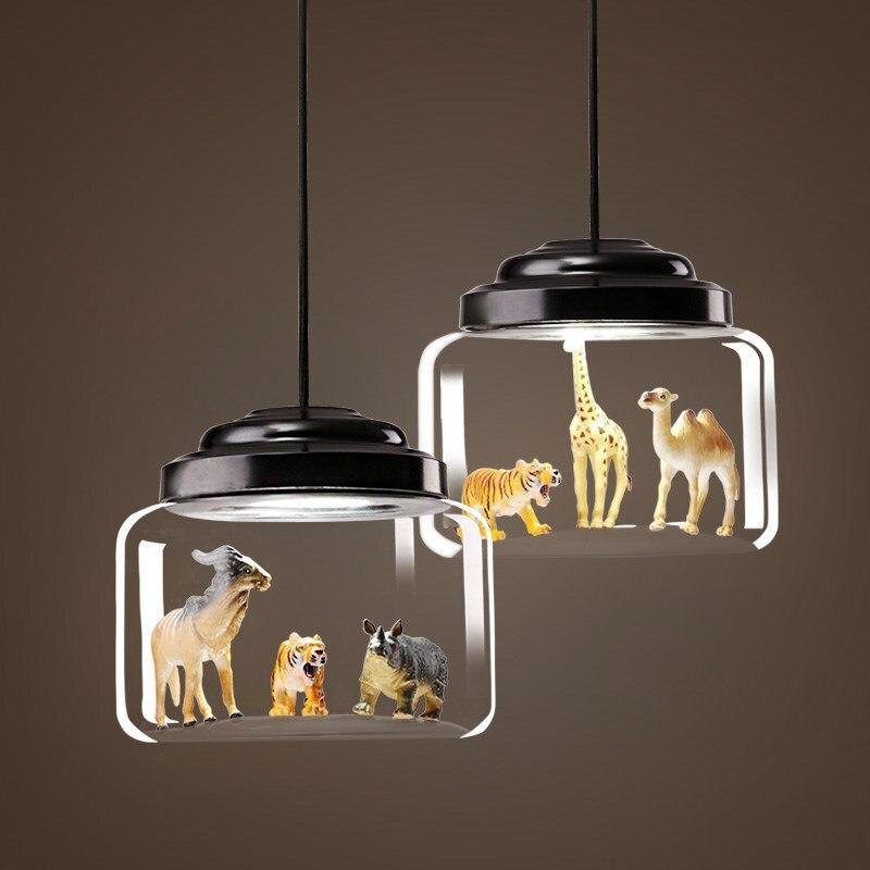 ChandeliersDecor.com-Kids Room Nursery Lighting-Glass Lamp Cafe Kindergarten Study Kids Room Lights