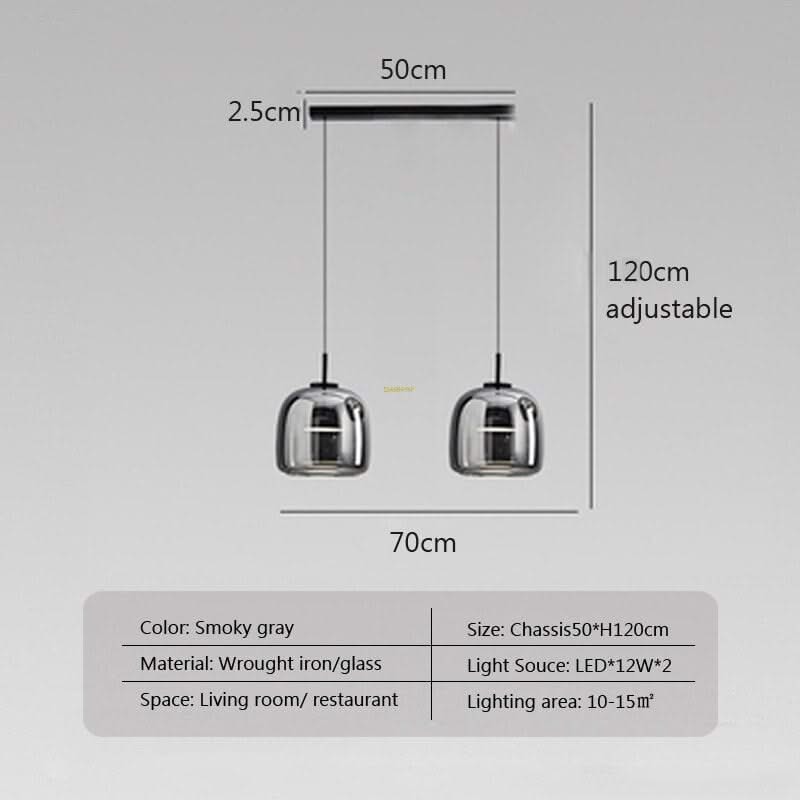 Glass LED Pendant Hanging Lamp For Dining Room-ChandeliersDecor.com