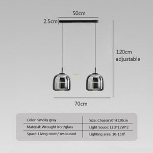ChandeliersDecor.com-Pendant Lights-Glass LED Pendant Hanging Lamp For Dining Room