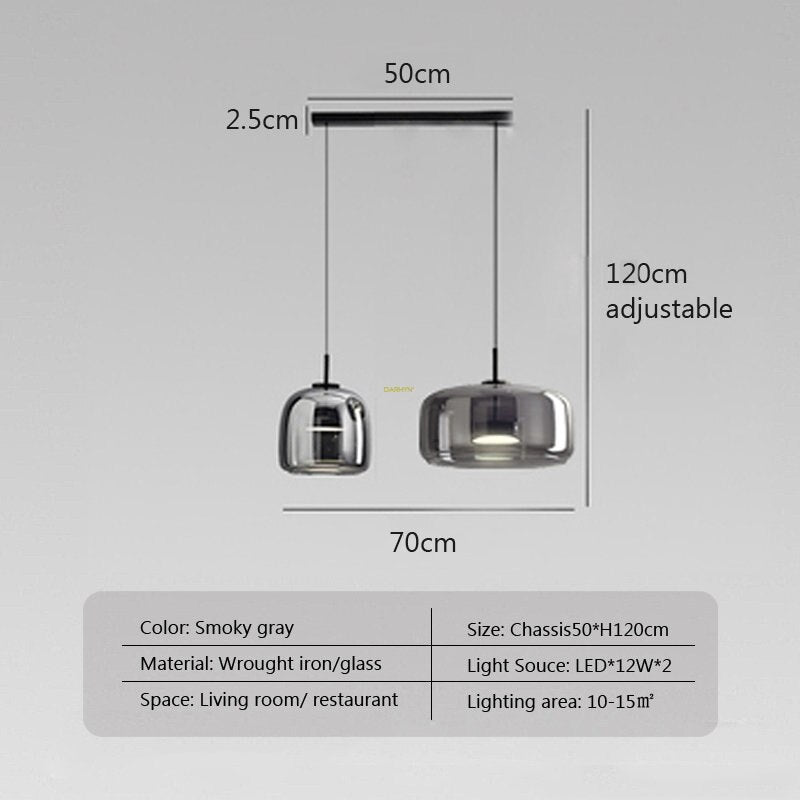 ChandeliersDecor.com-Pendant Lights-Glass LED Pendant Hanging Lamp For Dining Room