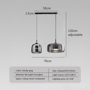 ChandeliersDecor.com-Pendant Lights-Glass LED Pendant Hanging Lamp For Dining Room
