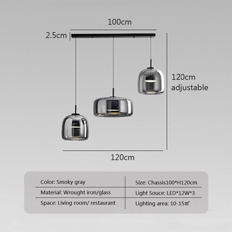 ChandeliersDecor.com-Pendant Lights-Glass LED Pendant Hanging Lamp For Dining Room
