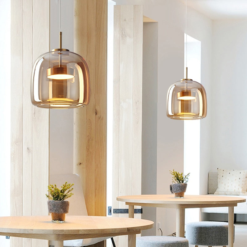 ChandeliersDecor.com-Pendant Lights-Glass LED Pendant Hanging Lamp For Dining Room