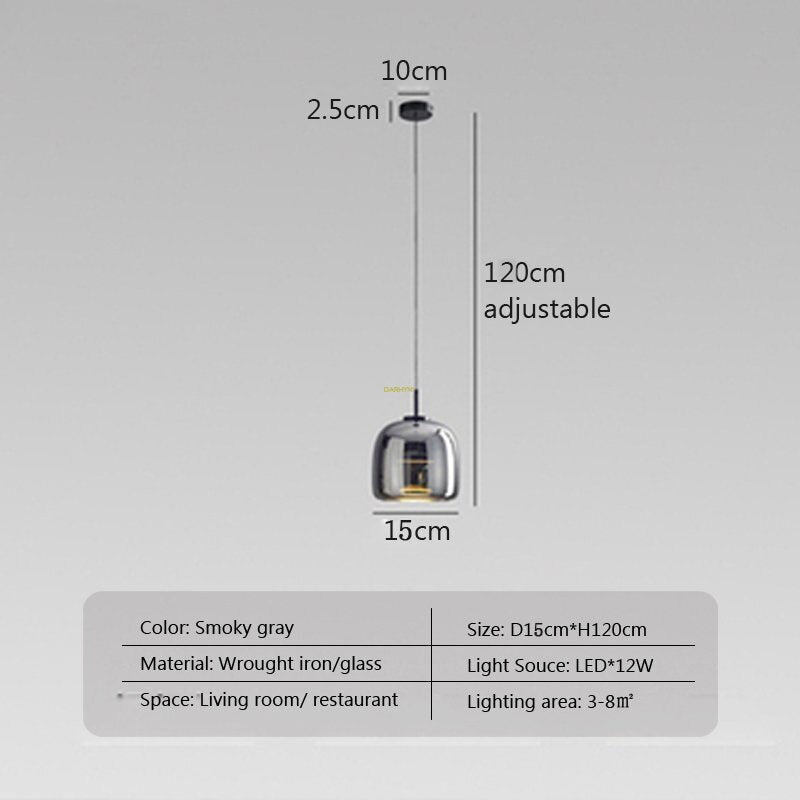 ChandeliersDecor.com-Pendant Lights-Glass LED Pendant Hanging Lamp For Dining Room