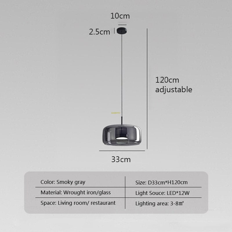 ChandeliersDecor.com-Pendant Lights-Glass LED Pendant Hanging Lamp For Dining Room