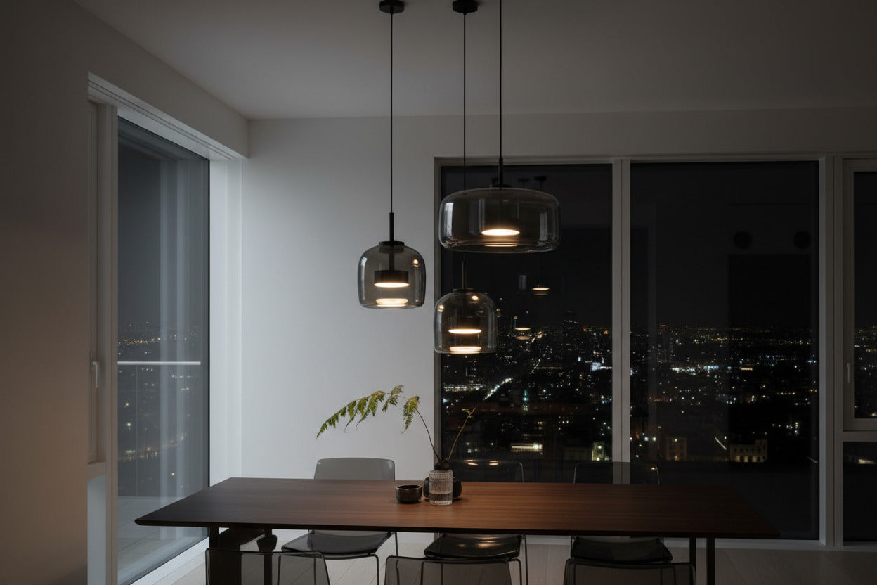 Glass LED Pendant Hanging Lamp For Dining Room-ChandeliersDecor.com