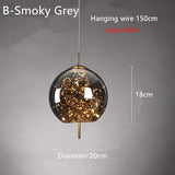 ChandeliersDecor.com-Pendant Lights-Glass Net Long Line Pendant Chandelier Lights
