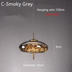 ChandeliersDecor.com-Pendant Lights-Glass Net Long Line Pendant Chandelier Lights