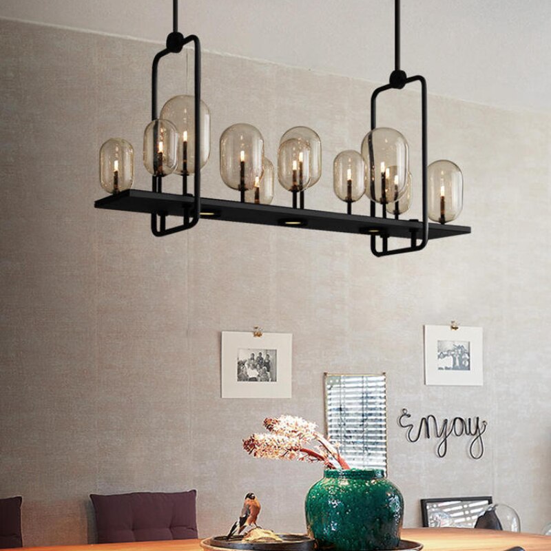 ChandeliersDecor.com-Kitchen Island-Glass Trees Chandelier: Transform Any Space with Grace