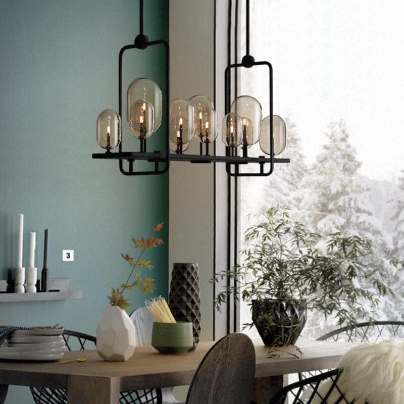 ChandeliersDecor.com-Kitchen Island-Glass Trees Chandelier: Transform Any Space with Grace