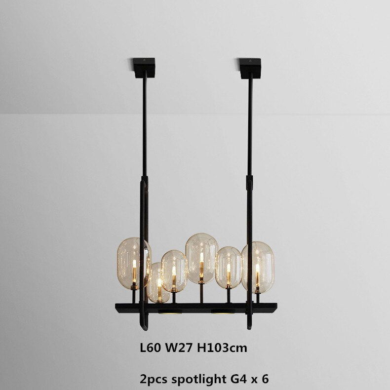 ChandeliersDecor.com-Kitchen Island-Glass Trees Chandelier: Transform Any Space with Grace