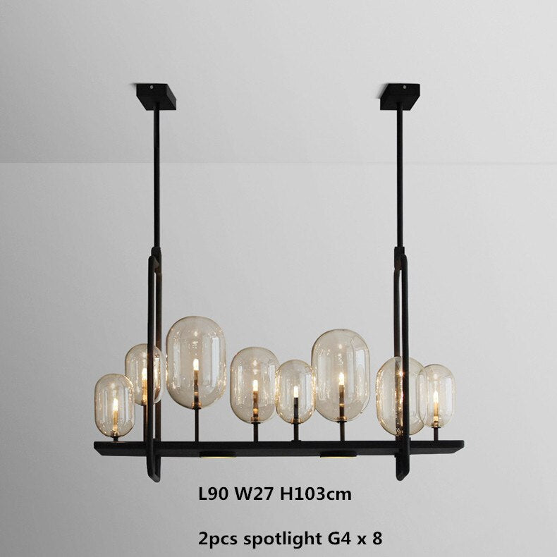 ChandeliersDecor.com-Kitchen Island-Glass Trees Chandelier: Transform Any Space with Grace