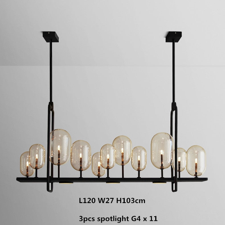 ChandeliersDecor.com-Kitchen Island-Glass Trees Chandelier: Transform Any Space with Grace