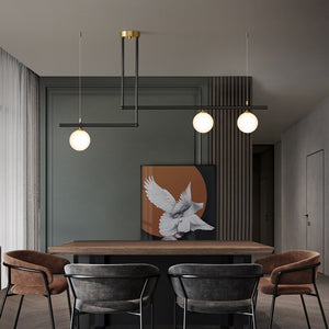 ChandeliersDecor.com-Kitchen Island-Globe Chandelier: Elegant Lighting for a Striking Ambiance