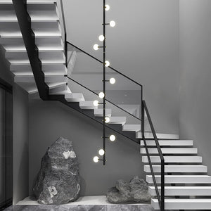 ChandeliersDecor.com-Staircase Chandelier-Globe Stems Chandelier: Exquisite Lighting Fixture