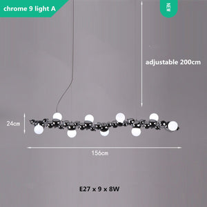 ChandeliersDecor.com-Kitchen Island-Globes Lustre Chandelier: Elegant and Radiant Lighting