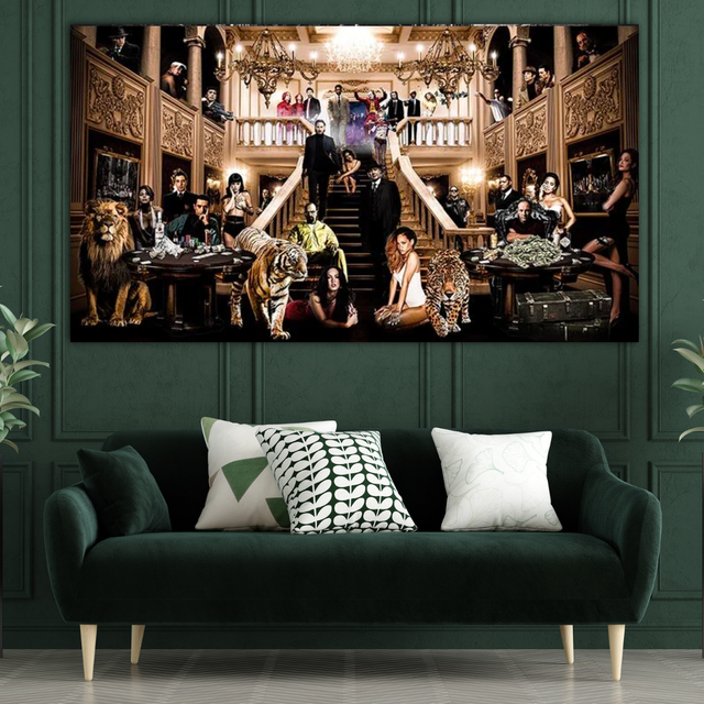 ChandeliersDecor.com-Godfather Wall Art-Godfather Scarface Character Canvas Wall Art